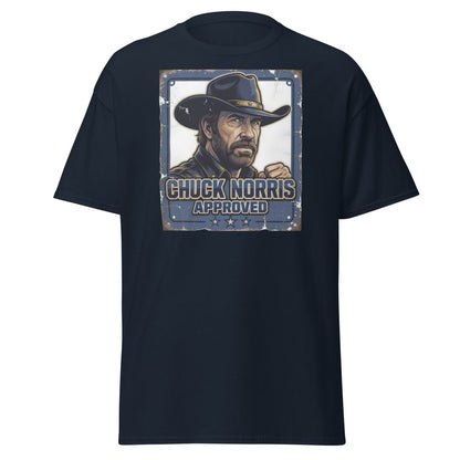 Chuck Norris Approved Vintage T-Shirt - Navy - TeeRipple