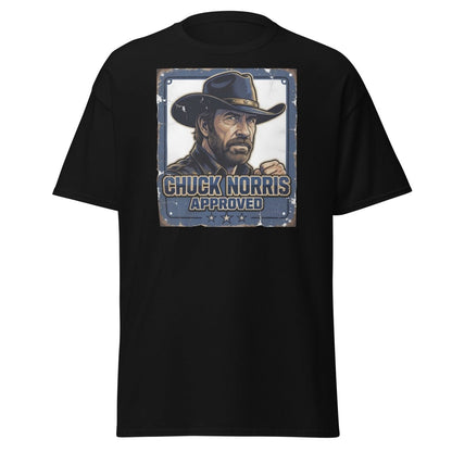 Chuck Norris Approved Vintage T-Shirt - Black - TeeRipple