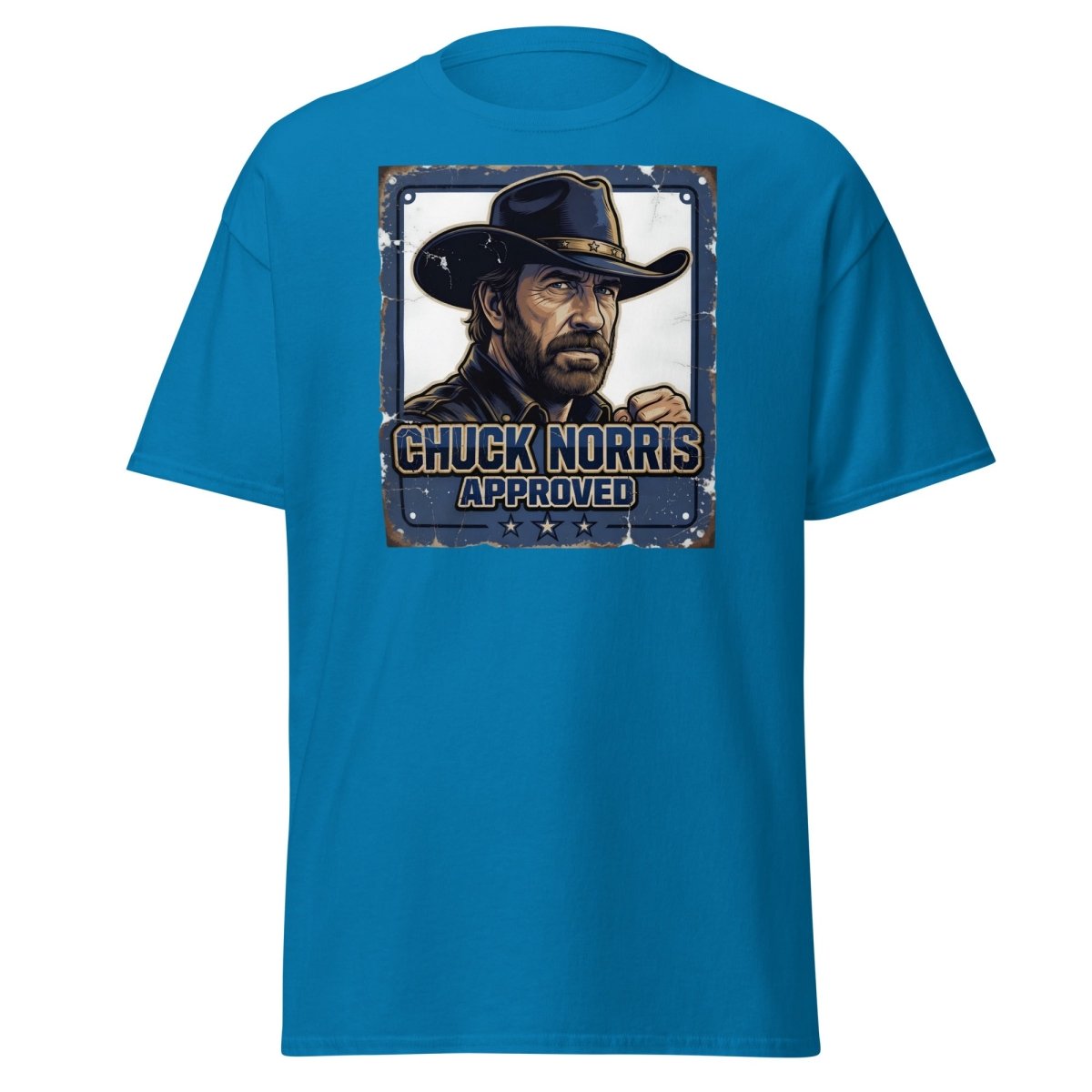 Chuck Norris Approved Vintage T-Shirt - Sapphire - TeeRipple