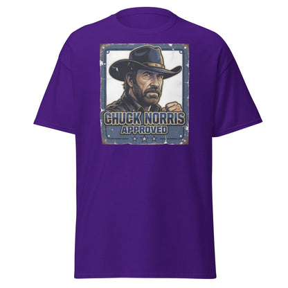 Chuck Norris Approved Vintage T-Shirt - Purple - TeeRipple