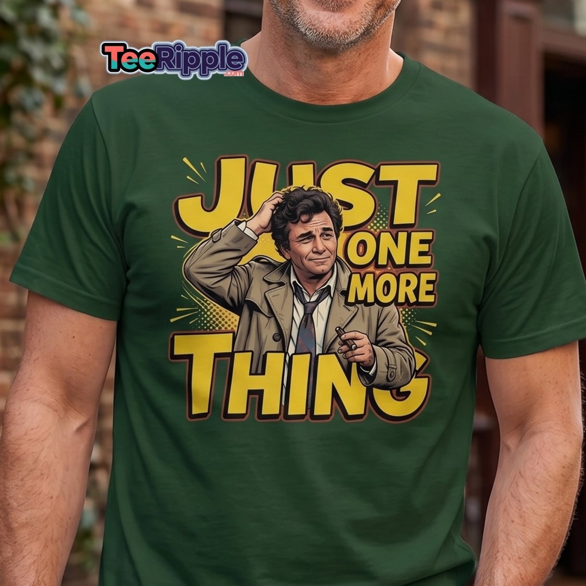 Columbo Just One More Thing T-Shirt - Maroon - TeeRipple