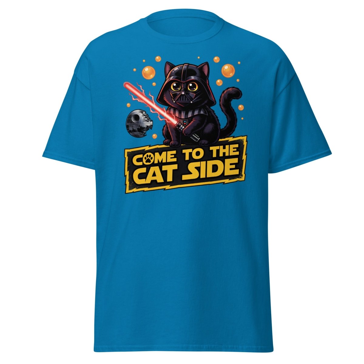 Come to the Cat Side Darth Vader Cat T-Shirt - Sapphire - TeeRipple