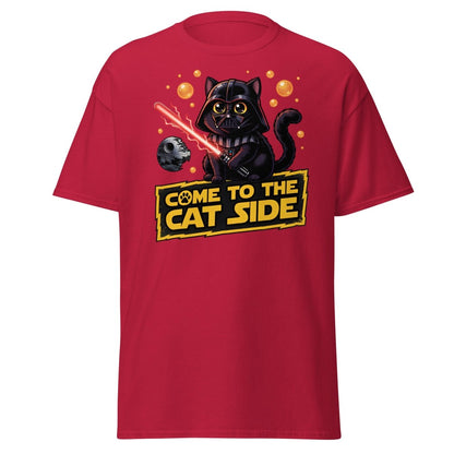 Come to the Cat Side Darth Vader Cat T-Shirt - Cardinal - TeeRipple