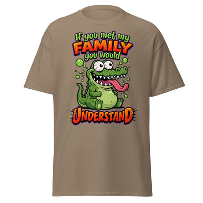 Crazy Alligator Family T-Shirt - If You Met My Family - Brown Savana - TeeRipple