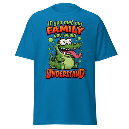 Crazy Alligator Family T-Shirt - If You Met My Family - Sapphire - TeeRipple