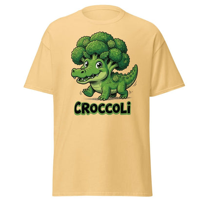 Croccoli Funny Broccoli Crocodile Pun T-Shirt - Yellow Haze - TeeRipple