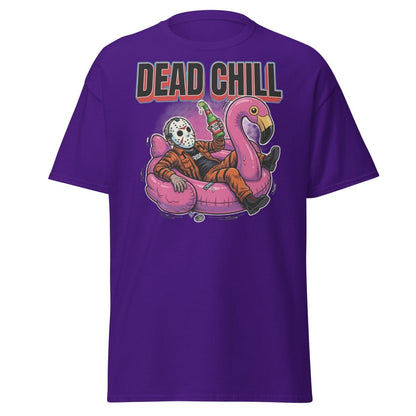 Dead Chill Jason Voorhees Flamingo T-Shirt - Purple - TeeRipple