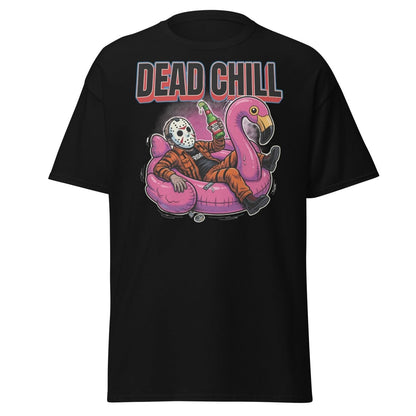 Dead Chill Jason Voorhees Flamingo T-Shirt - Black - TeeRipple