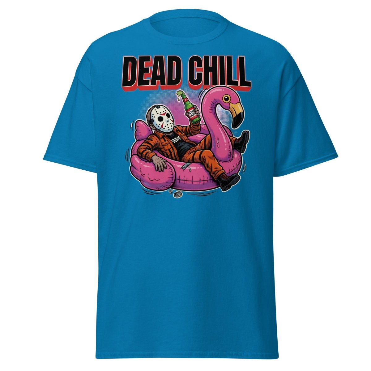 Dead Chill Jason Voorhees Flamingo T-Shirt - Sapphire - TeeRipple