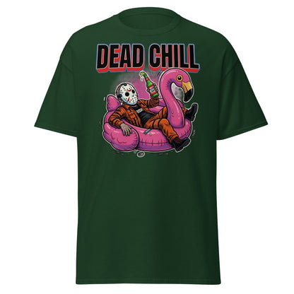 Dead Chill Jason Voorhees Flamingo T-Shirt - Forest Green - TeeRipple