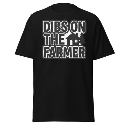 Dibs On The Farmer T-Shirt – Funny Country Claim Tee - Black - TeeRipple