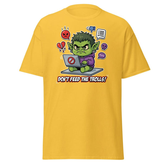 Don't Feed The Trolls T-Shirt | Funny Anti - Troll Tee - Daisy - TeeRipple