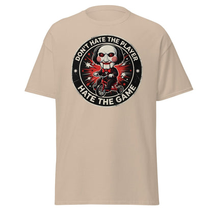 Don't Hate The Player Hate The Game Jigsaw T-Shirt - Sand - TeeRipple
