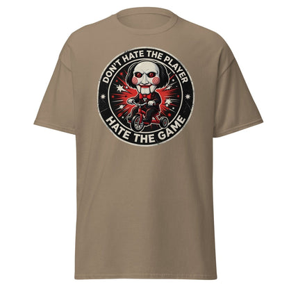 Don't Hate The Player Hate The Game Jigsaw T-Shirt - Brown Savana - TeeRipple