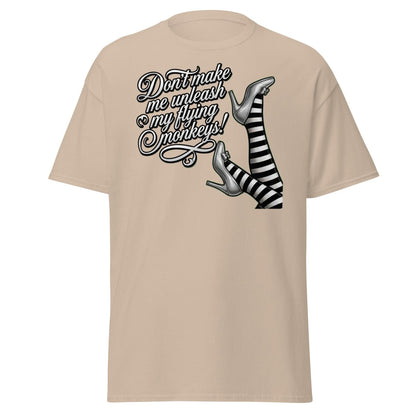 Don't Make Me Unleash My Flying Monkeys T-Shirt | Wizard of Oz Tee - Sand - TeeRipple