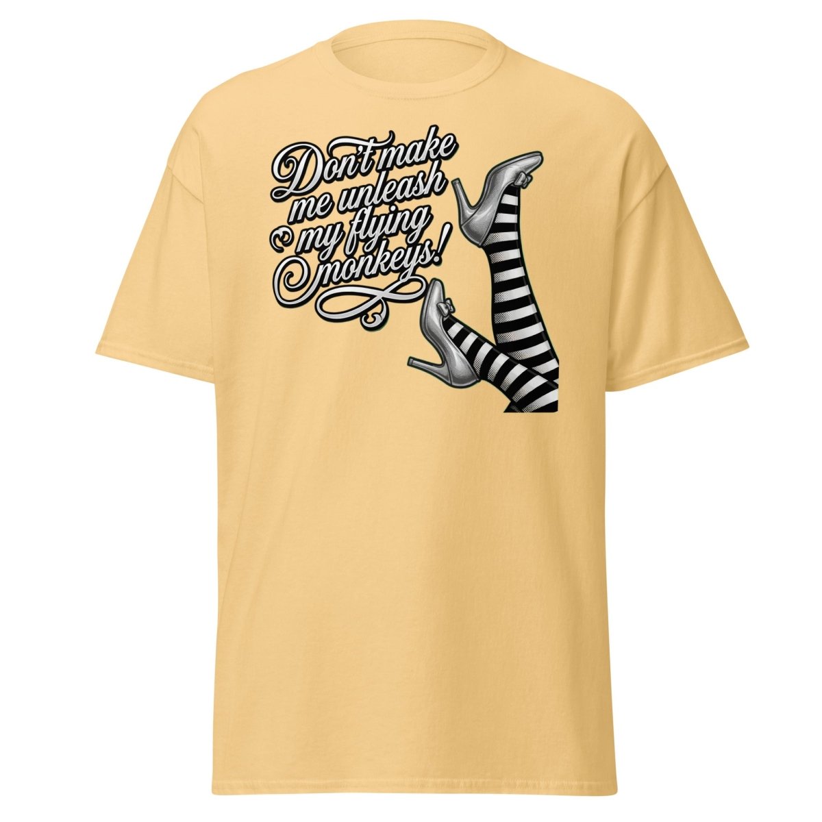 Don't Make Me Unleash My Flying Monkeys T-Shirt | Wizard of Oz Tee - Yellow Haze - TeeRipple