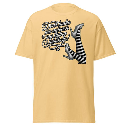 Don't Make Me Unleash My Flying Monkeys T-Shirt | Wizard of Oz Tee - Yellow Haze - TeeRipple