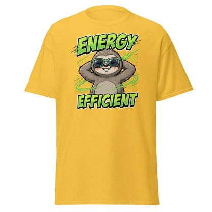 Energy Efficient Sloth T-Shirt Funny Lazy Animal Tee - Daisy - TeeRipple