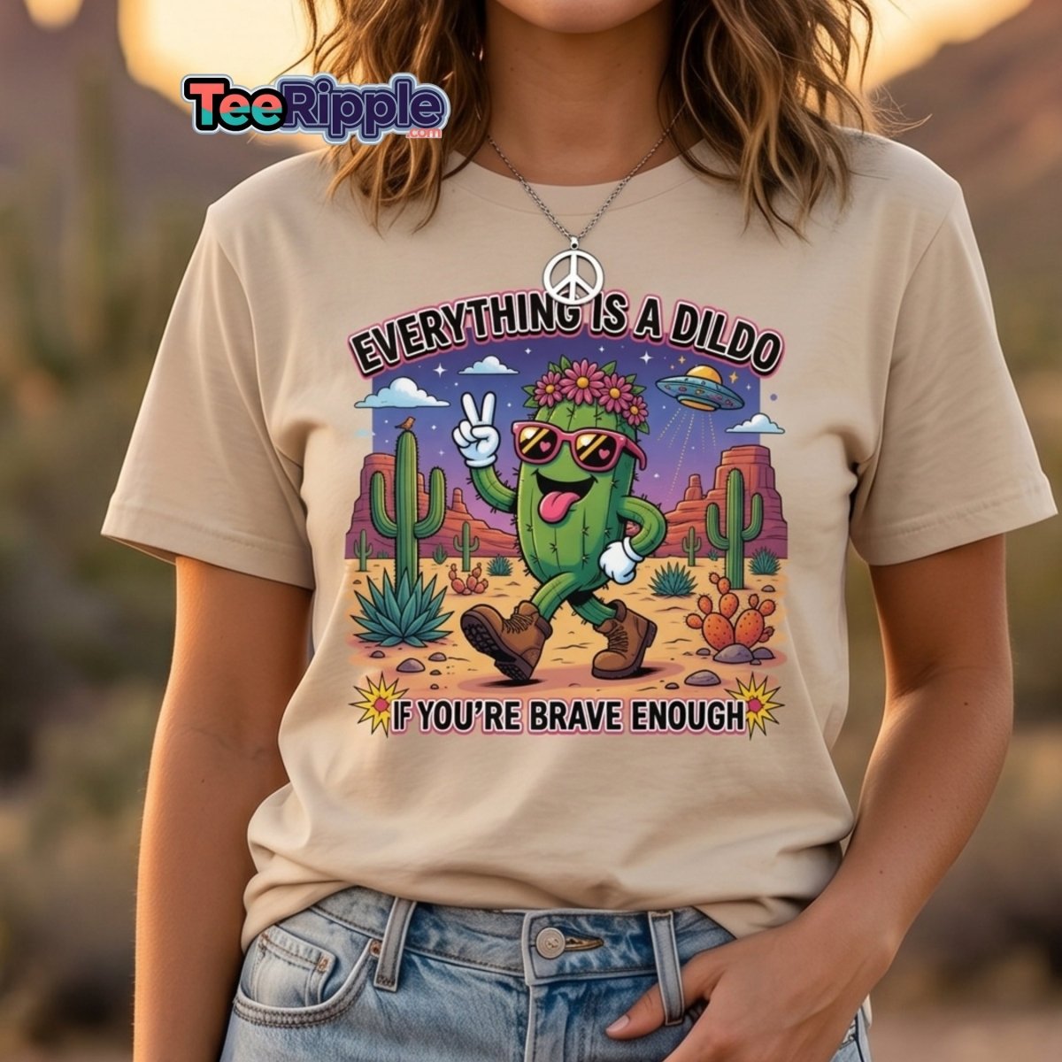 Everything Is A Dildo If You're Brave Enough T-Shirt - Black - TeeRipple
