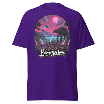 Ewokalypse Now Neon Apocalypse Warriors T-Shirt - Purple - TeeRipple