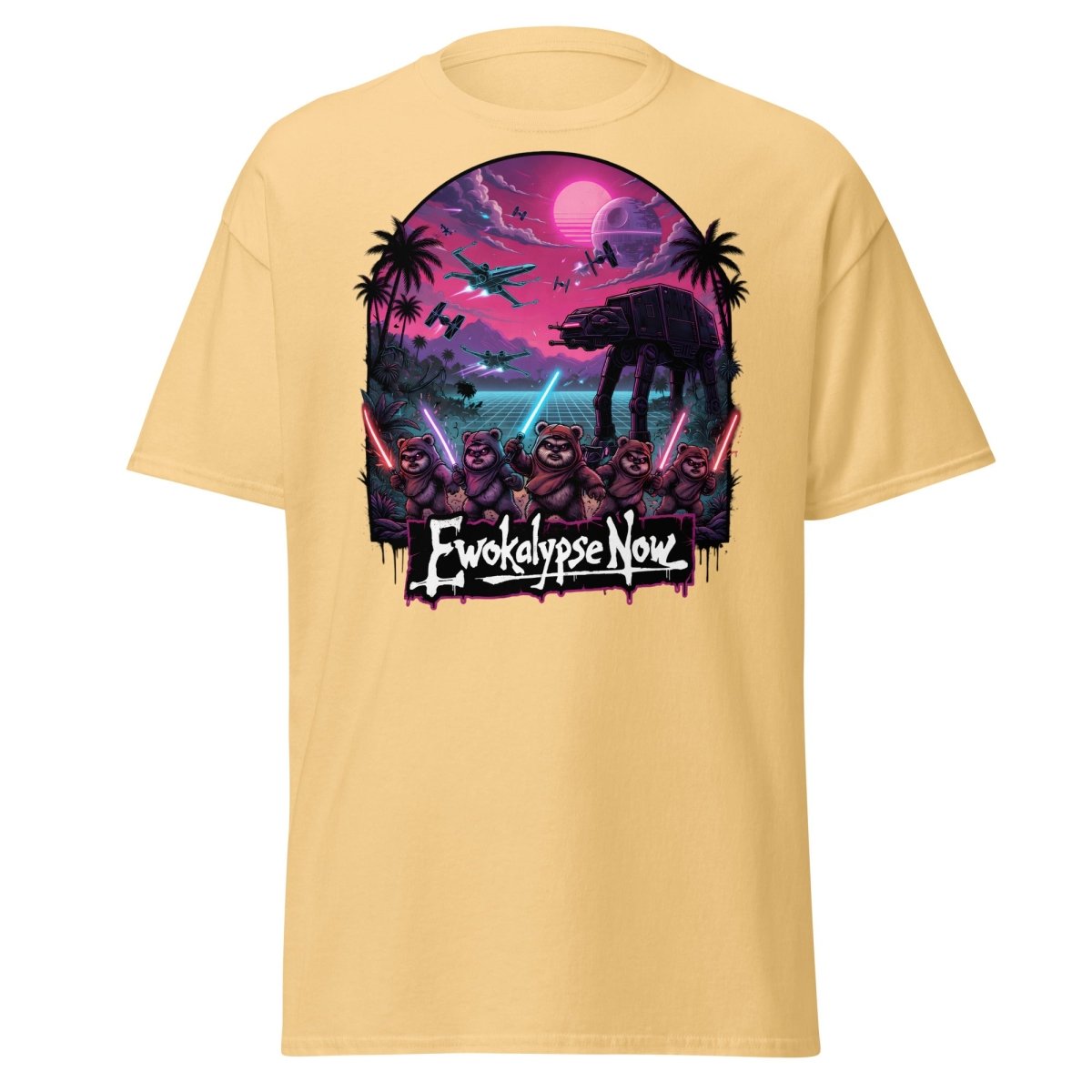 Ewokalypse Now Neon Apocalypse Warriors T-Shirt - Yellow Haze - TeeRipple