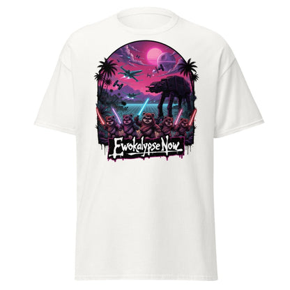 Ewokalypse Now Neon Apocalypse Warriors T-Shirt - White - TeeRipple