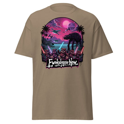 Ewokalypse Now Neon Apocalypse Warriors T-Shirt - Brown Savana - TeeRipple