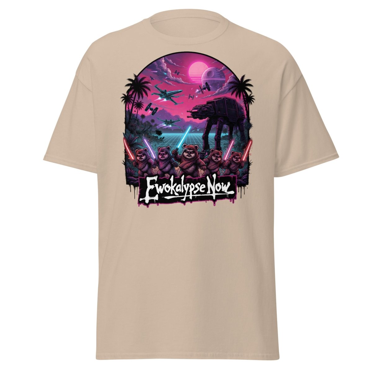 Ewokalypse Now Neon Apocalypse Warriors T-Shirt - Sand - TeeRipple