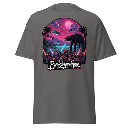 Ewokalypse Now Neon Apocalypse Warriors T-Shirt - Charcoal - TeeRipple