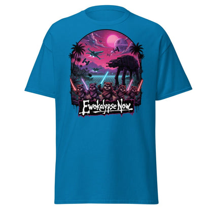 Ewokalypse Now Neon Apocalypse Warriors T-Shirt - Sapphire - TeeRipple