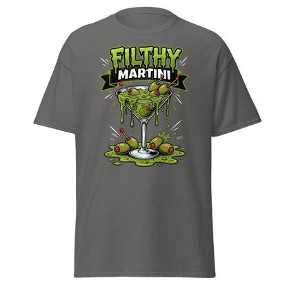Filthy Martini Gross Out T-Shirt – Funny Dirty Martini Tee - Charcoal - TeeRipple
