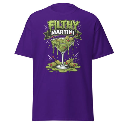 Filthy Martini Gross Out T-Shirt – Funny Dirty Martini Tee - Purple - TeeRipple