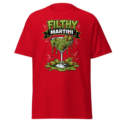Filthy Martini Gross Out T-Shirt – Funny Dirty Martini Tee - Red - TeeRipple