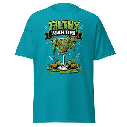 Filthy Martini Gross Out T-Shirt – Funny Dirty Martini Tee - Tropical Blue - TeeRipple