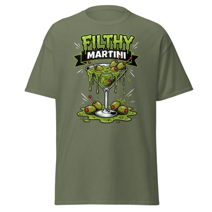 Filthy Martini Gross Out T-Shirt – Funny Dirty Martini Tee - Military Green - TeeRipple