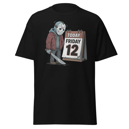 Friday the 12th Jason Voorhees T-Shirt – Funny Horror Tee - Black - TeeRipple