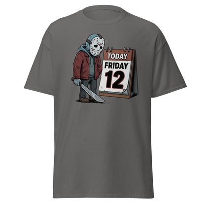 Friday the 12th Jason Voorhees T-Shirt – Funny Horror Tee - Charcoal - TeeRipple