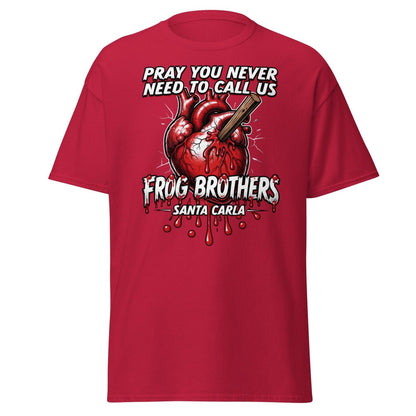 Frog Brothers Santa Carla T-Shirt - Lost Boys Vampire Hunter - Cardinal - TeeRipple
