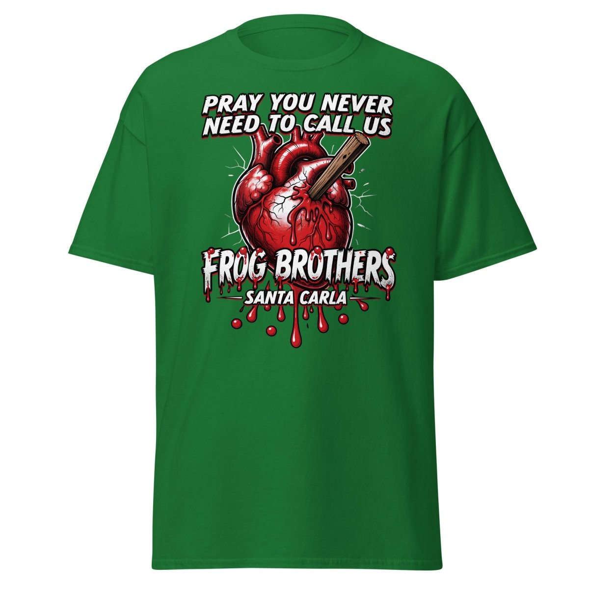 Frog Brothers Santa Carla T-Shirt - Lost Boys Vampire Hunter - Turf Green - TeeRipple