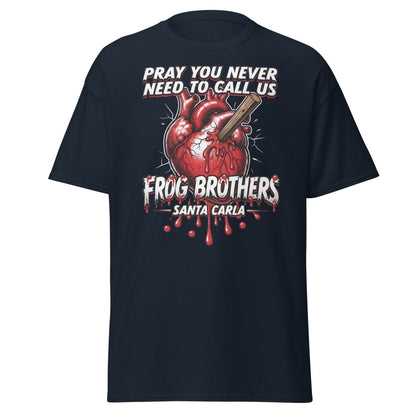 Frog Brothers Santa Carla T-Shirt - Lost Boys Vampire Hunter - Navy - TeeRipple