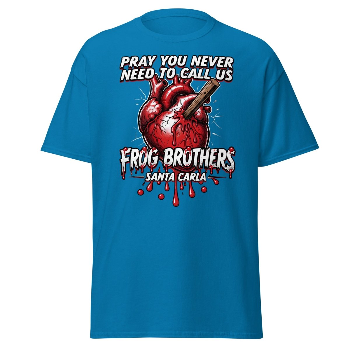 Frog Brothers Santa Carla T-Shirt - Lost Boys Vampire Hunter - Sapphire - TeeRipple