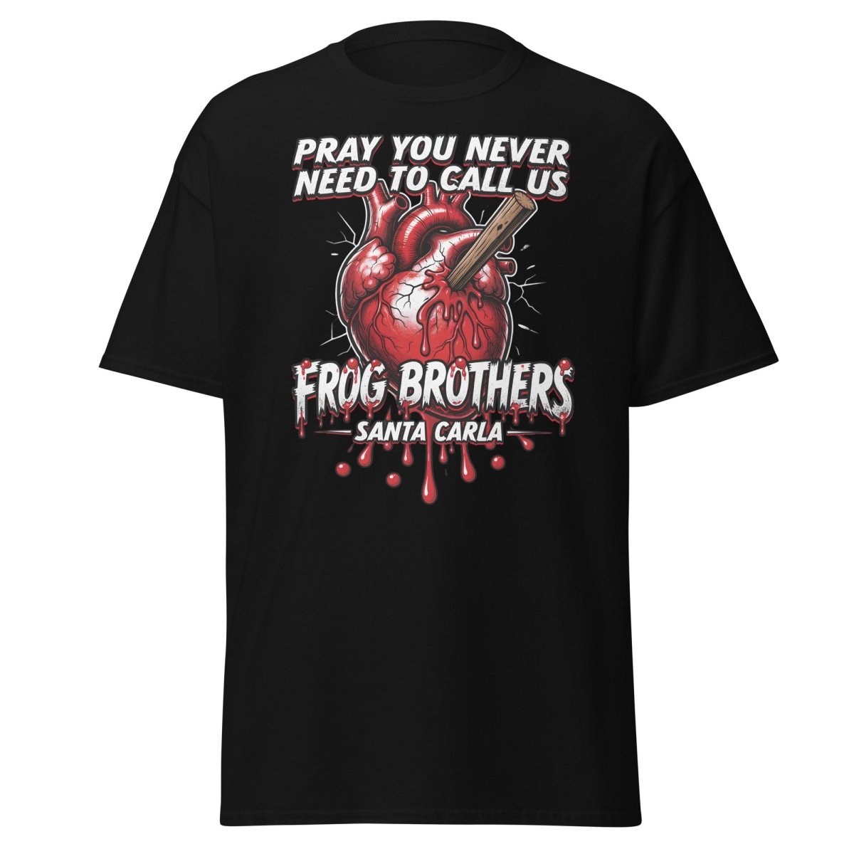 Frog Brothers Santa Carla T-Shirt - Lost Boys Vampire Hunter - Black - TeeRipple