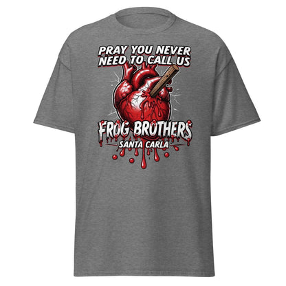 Frog Brothers Santa Carla T-Shirt - Lost Boys Vampire Hunter - Graphite Heather - TeeRipple
