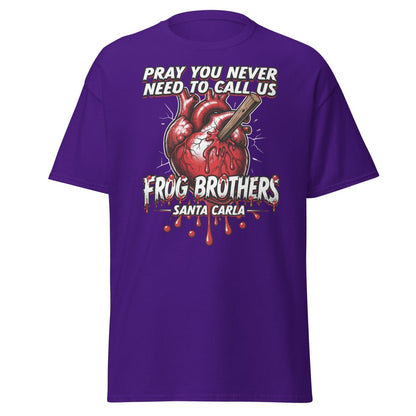 Frog Brothers Santa Carla T-Shirt - Lost Boys Vampire Hunter - Purple - TeeRipple