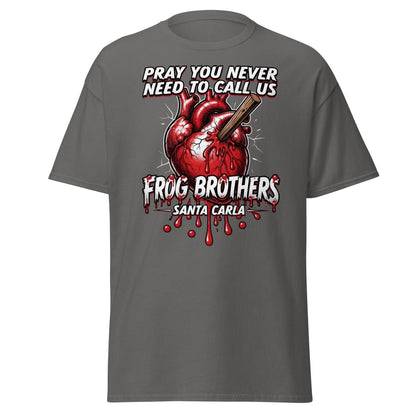 Frog Brothers Santa Carla T-Shirt - Lost Boys Vampire Hunter - Charcoal - TeeRipple