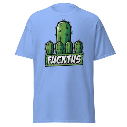 Fucktus Cactus Funny Pun T-Shirt | Adult Humor Tee - Carolina Blue - TeeRipple
