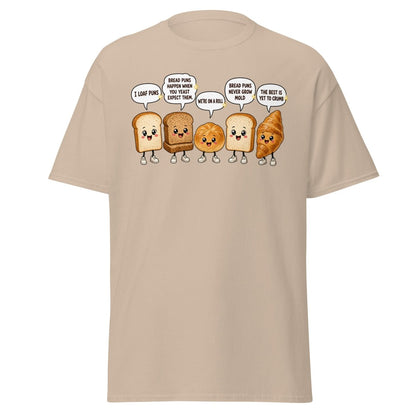 Funny Bread Puns T-Shirt – Cute Baking Humor Tee - Sand - TeeRipple