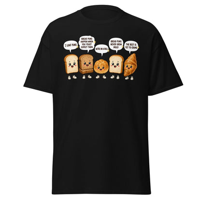 Funny Bread Puns T-Shirt – Cute Baking Humor Tee - Black - TeeRipple
