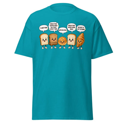 Funny Bread Puns T-Shirt – Cute Baking Humor Tee - Tropical Blue - TeeRipple