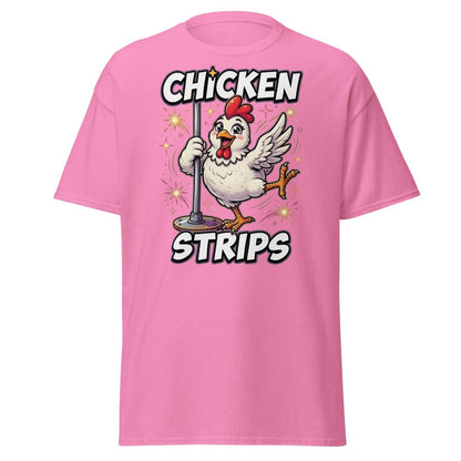 Funny Chicken Strips Pole Dancing Chicken T-Shirt - Azalea - TeeRipple